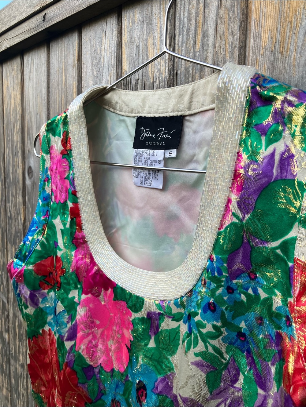 Rare Diane Fres silk dress - Picture 4 of 12